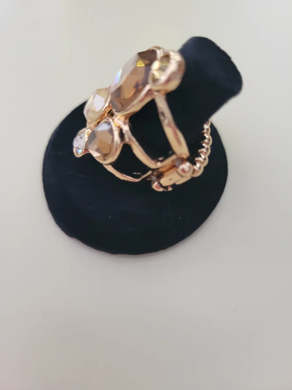 Paparazzi Gold-Tone Brown Multi-Stone Statement Ring